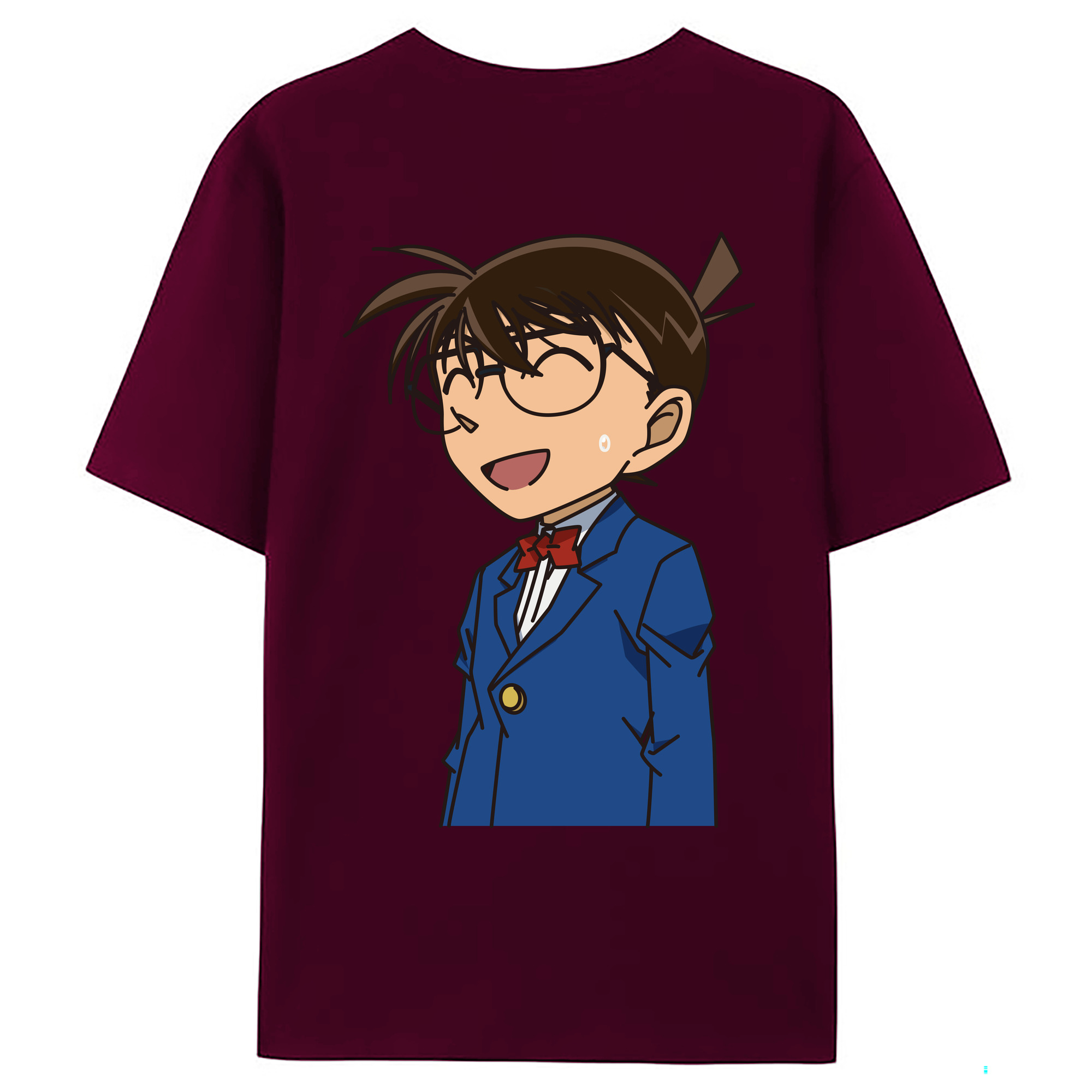 （画像用） 名探偵コナン 江戸川 コナン Detective Conan Conan Edogawa レディース半袖Tシャツ(バックプリント)